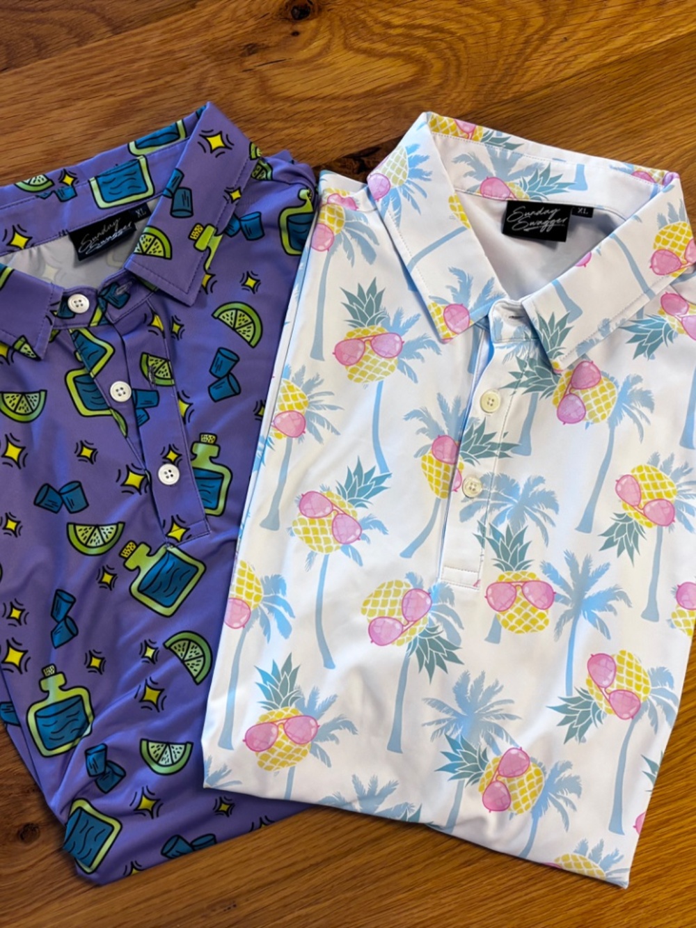 *MENS* Bundle of 2 Sunday Swagger Golf Shirts (XL)
